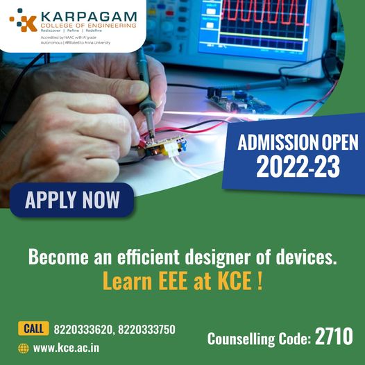Admission open 2022-23 - Karpagam Institute of Technology,